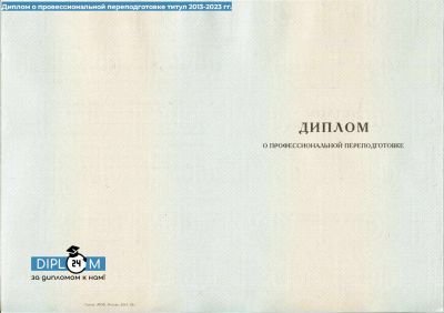 Диплом о профессиональной переподготовке 2013-2024 гг.